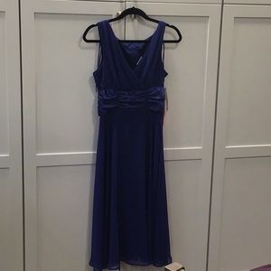 Royal blue cocktail dress